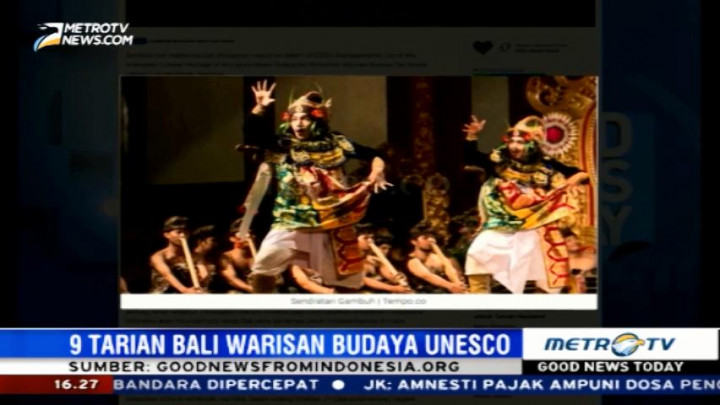 9 Tari Tradisional Bali Masuk Warisan Budaya Unesco