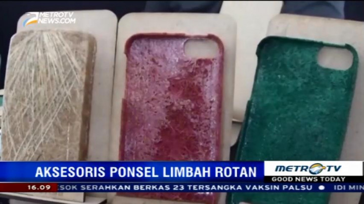 Aksesoris Ponsel dari Limbah Rotan