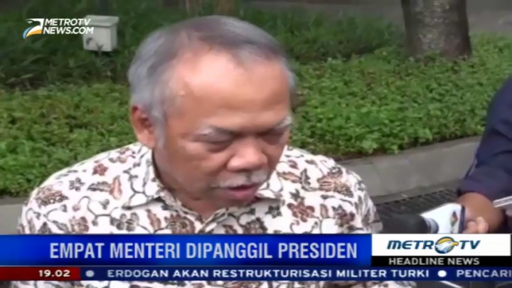 Evaluasi Kinerja, Jokowi Panggil Empat Menteri