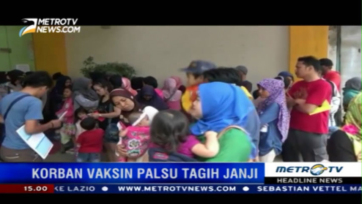 Ratusan Orangtua Korban Vaksin Palsu Datangi RSIA Sayang Bunda