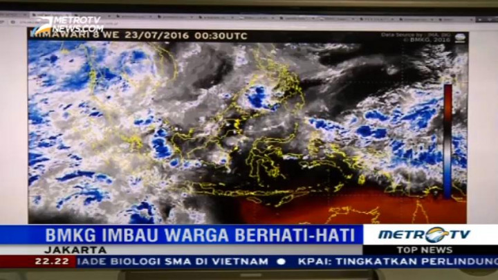 BMKG Prediksi Jakarta akan Diguyur Hujan Lebat