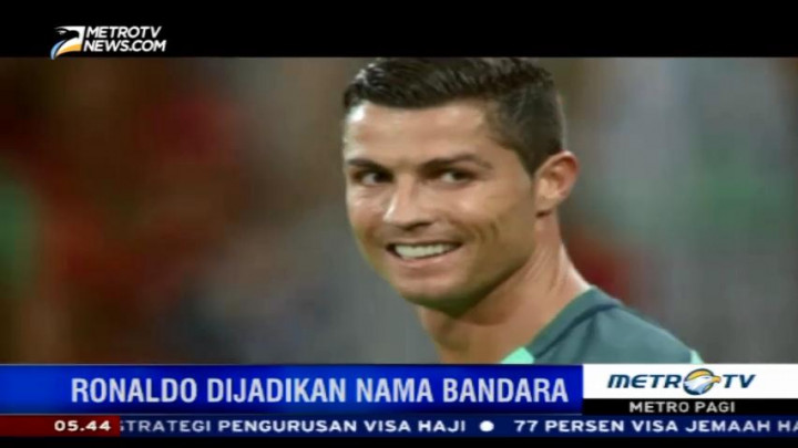 Bawa Portugal Juarai Piala Eropa, Ronaldo Dijadikan Nama Bandara