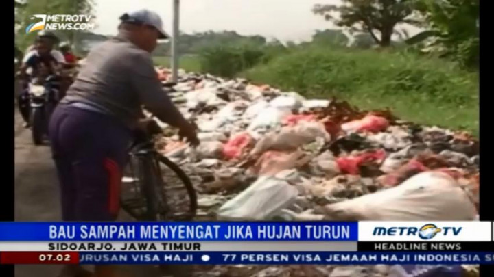 Bau Sampah Ganggu Aktivitas Belajar di SMK Jawahirul Ulum Sidoarjo