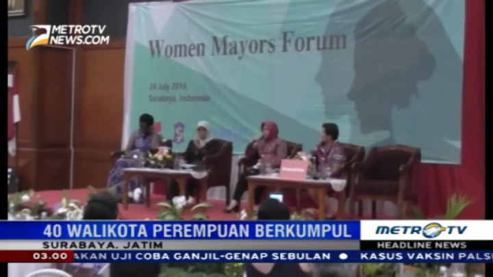Surabaya Jadi Tuan Rumah Acara Women Mayors Forum