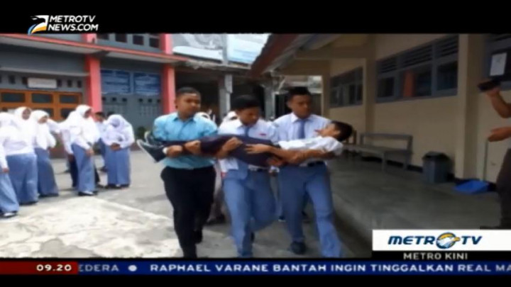 Siswa SMAN 1 Wonosari Ikuti Simulasi & Mitigasi Bencana
