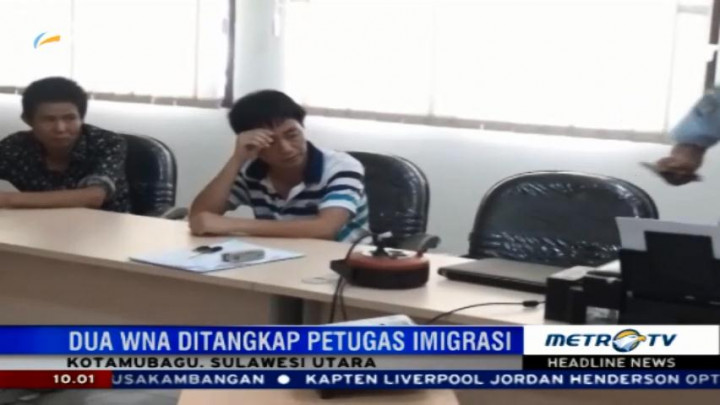 Dua WNA Tiongkok Diamankan Petugas Imigrasi Kotamobagu