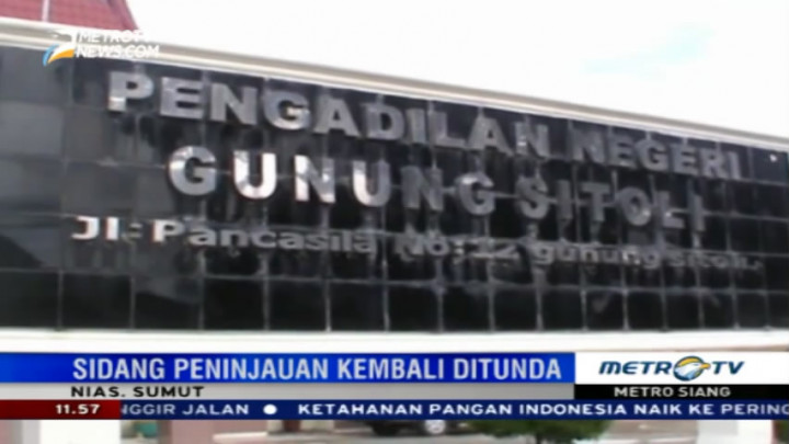 PN Gunungsitoli Tunda Sidang PK Terpidana Mati