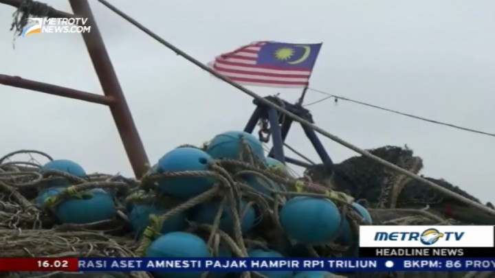 Dua Kapal Pencuri Ikan Berbendera Malaysia Ditangkap
