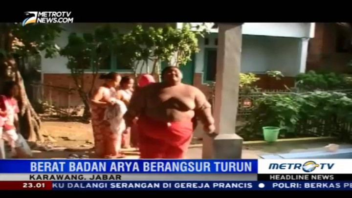 Bobot Badan Arya Kembali Turun