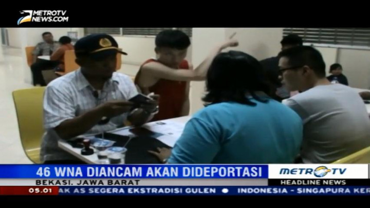 46 WNA Diamankan Petugas Imigrasi Bekasi