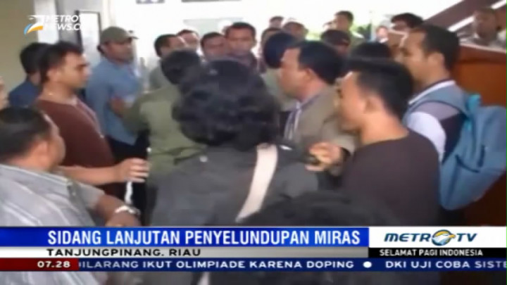 Sidang Kasus Penyelundupan di PN Tanjung Pinang Ricuh