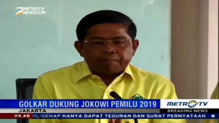 Gelar Rapimnas, Golkar Deklarasikan Dukung Jokowi di Pilpres 2019