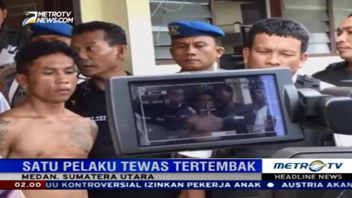 Polresta Medan Amankan Empat Pelaku Begal, Satu Tewas Ditembak
