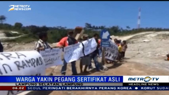 Puluhan Warga Tuntut Pembayaran Ganti Rugi Lahan Tol Trans Sumatera