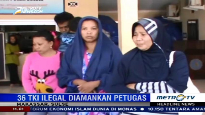 Ditpolair Polda Sulsel Gagalkan Penyelundupan 36 TKI Ilegal