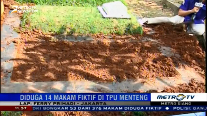 Diduga Ada 14 Makam Fiktif di TPU Menteng Pulo