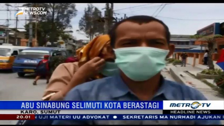Gunung Sinabung Kembali Semburkan Abu Vulkanik