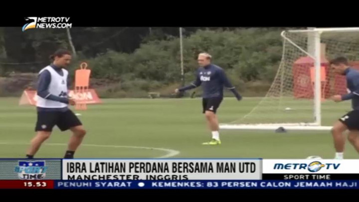 Ibra Latihan Perdana Bersama MU