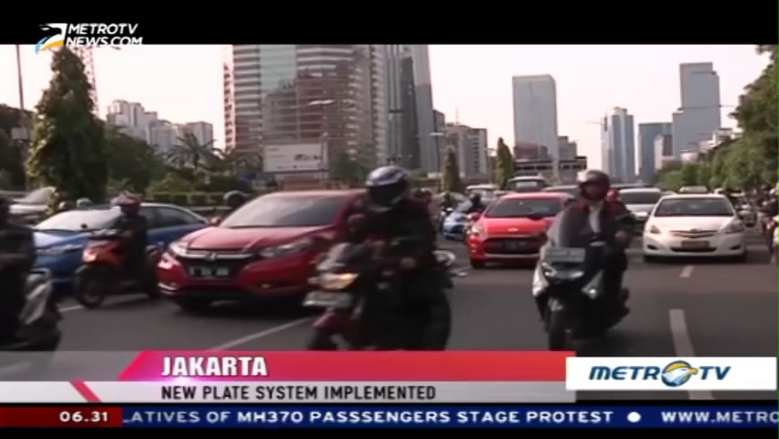 Jakarta's Odd-Even License Plate System Implemented