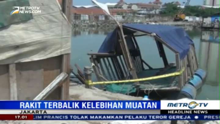 Rakit Terbalik di Penjaringan, Seorang Tewas