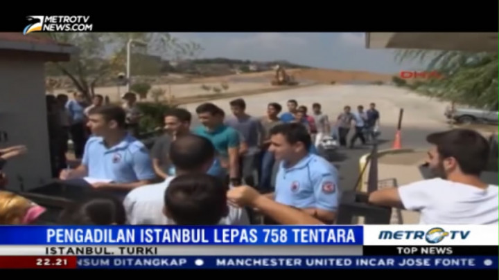 Pemerintah Turki Bebaskan 758 Tentara