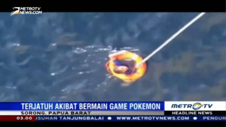 Asyik Bermain Pokemon Go, Penumpang Kapal Jatuh ke Laut