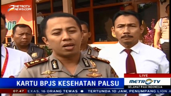 Tersangka Pemalsu Kartu BPJS Terancam Penjara 6 Tahun