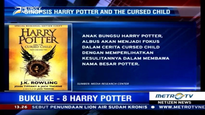 Buku Kedelapan Harry Potter Diluncurkan