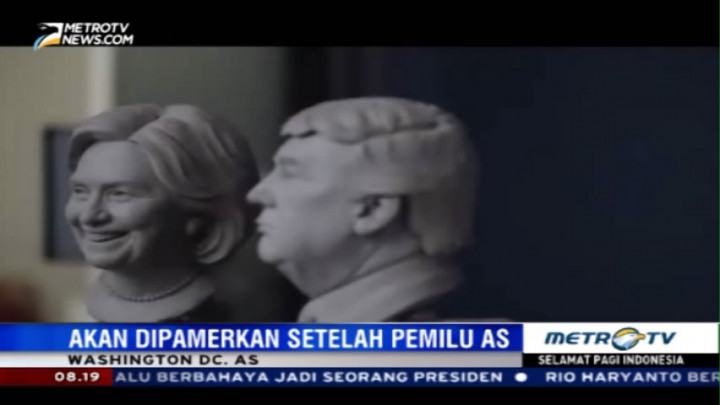 Madame Tussauds Buat Patung Lilin Hillary dan Trump