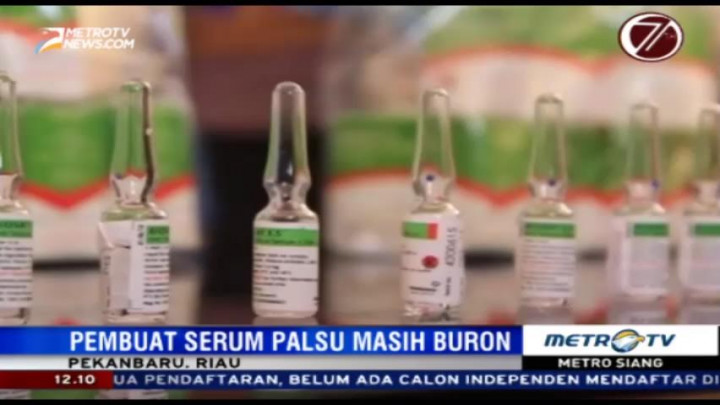 Polisi Ungkap Peredaran Serum Anti Tetanus Palsu di Riau