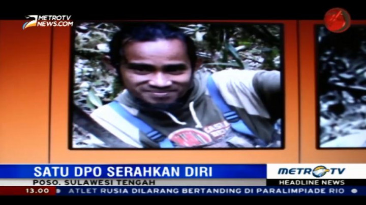 Satu Lagi Pengikut Santoso Menyerahkan Diri