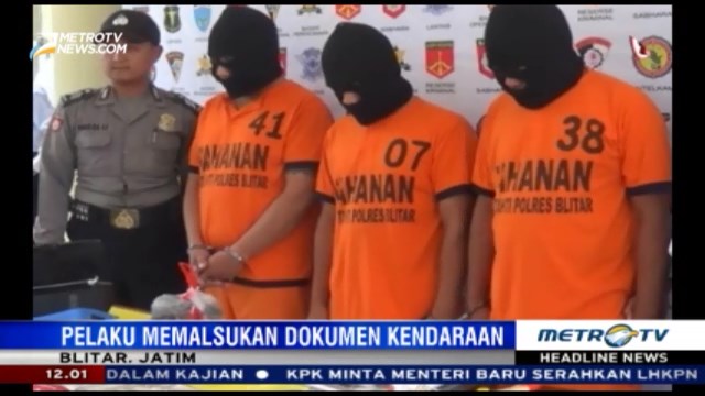 Tim Buser Polres Blitar Tangkap Tiga Komplotan Pemalsu Dokumen