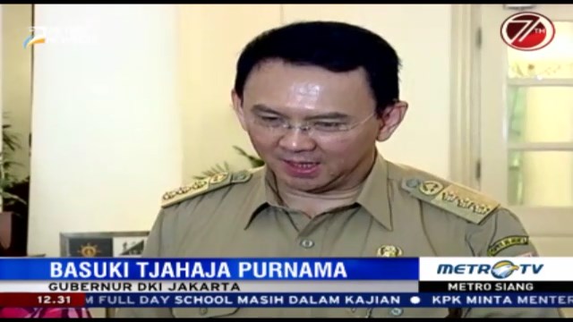 Ahok Tunggu Hasil Kajian Wacana <i>Full Day School</i>
