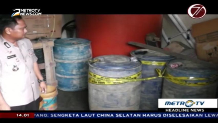 Polres Sorong Sita 1000 Liter BBM Ilegal