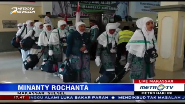 Calhaj Kloter I Embarkasi Makassar Telah Diberangkatkan