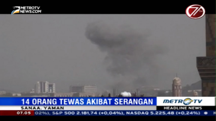Serangan Udara Koalisi Arab Tewaskan 14 Warga Yaman
