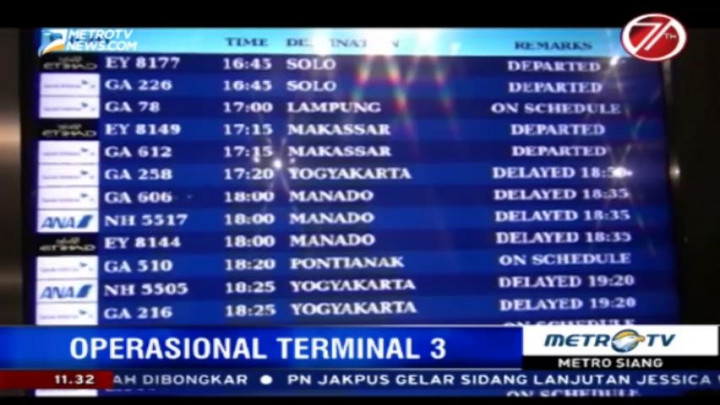 51 Penerbangan di Terminal Ultimate Alami Keterlambatan
