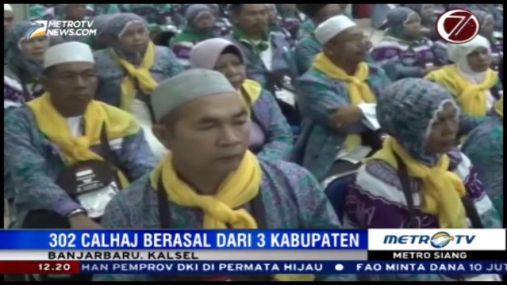 Calhaj Kloter I Embarkasi Banjarmasin Telah Diberangkatkan