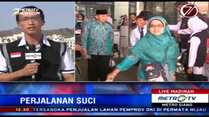 Calon Haji Indonesia Tiba di Madinah