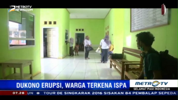 Dukono Erupsi, Puluhan Warga Halmahera Utara Terkena ISPA