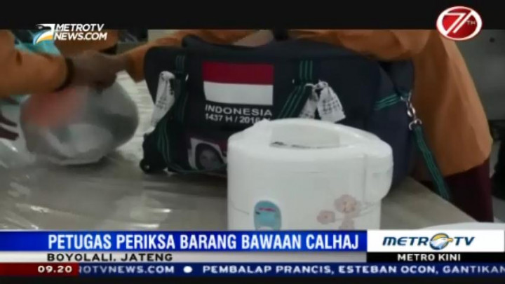 Periksa Barang Bawaan Calhaj, Petugas Sita Penanak Nasi