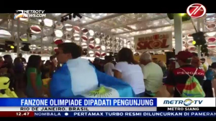 Fan Zone Olimpiade Rio Dipadati Pengunjung