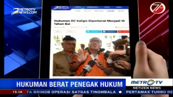 Hukuman OC Kaligis Diperberat Jadi 10 Tahun Penjara