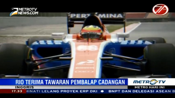 Rio Terima Tawaran Manor sebagai Pembalap Cadangan