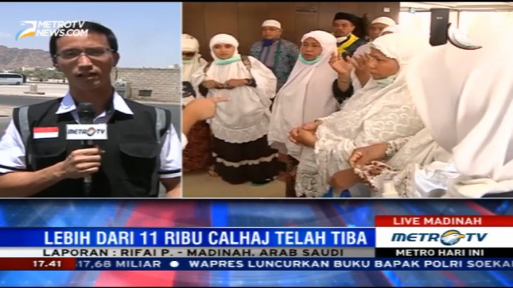 Lebih Dari 11 Ribu Jemaah Calhaj Tiba di Madinah