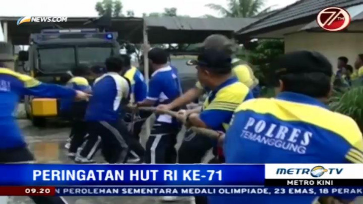 Polisi di Temanggung Gelar Lomba Unik Peringati HUT RI