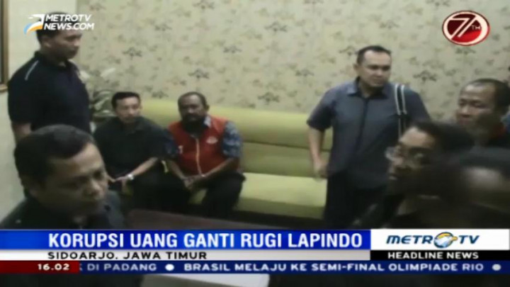 Tersangka Penggelapan Uang Ganti Rugi Korban Lapindo Dijebloskan ke Rutan Surabaya