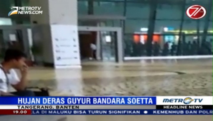 Video Amatir Terminal III Bandara Soetta Tergenang