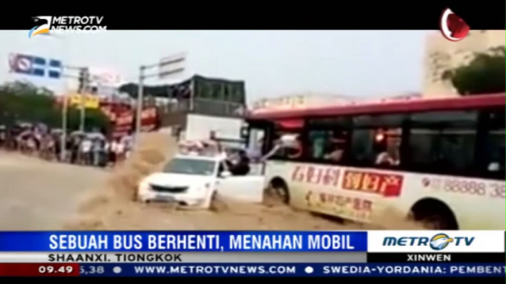 Banjir Melanda Sejumlah Daerah di Tiongkok