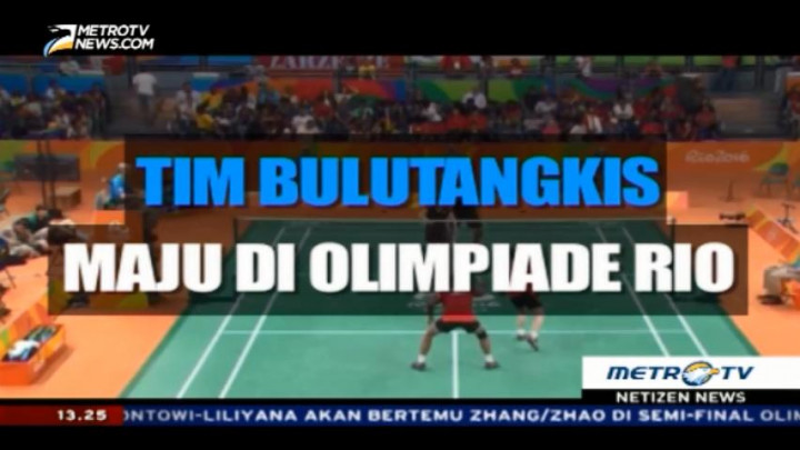 Tim Bulutangkis Indonesia Melenggang ke Semi Final Olimpiade Rio